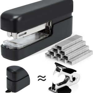 Stapler, Desktop Staplers with Integrated Staple Remover, 45 Sheet Capacity Office Stapler, Black